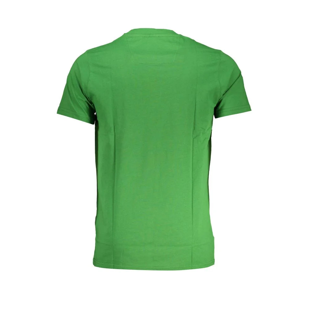 Cavalli Class Green Cotton T-Shirt - T-Shirts