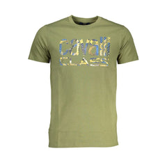 Cavalli Class Green Cotton T-Shirt - T-Shirts