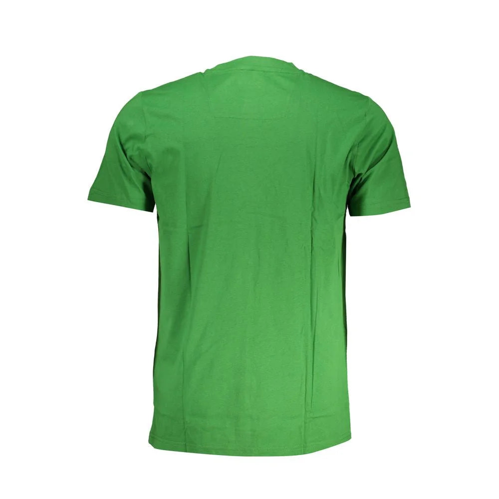 Cavalli Class Green Cotton T-Shirt - T-Shirts