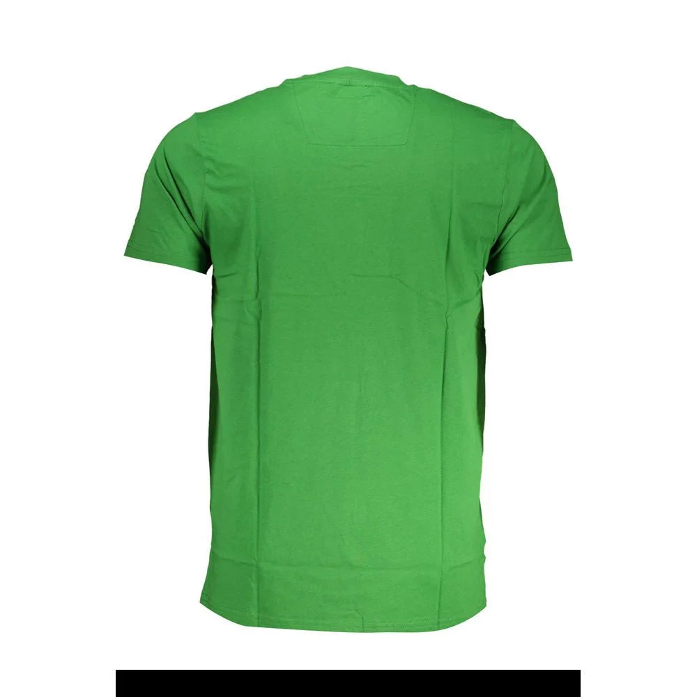 Cavalli Class Green Cotton T-Shirt - T-Shirts