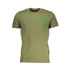 Cavalli Class Green Cotton T-Shirt - T-Shirts