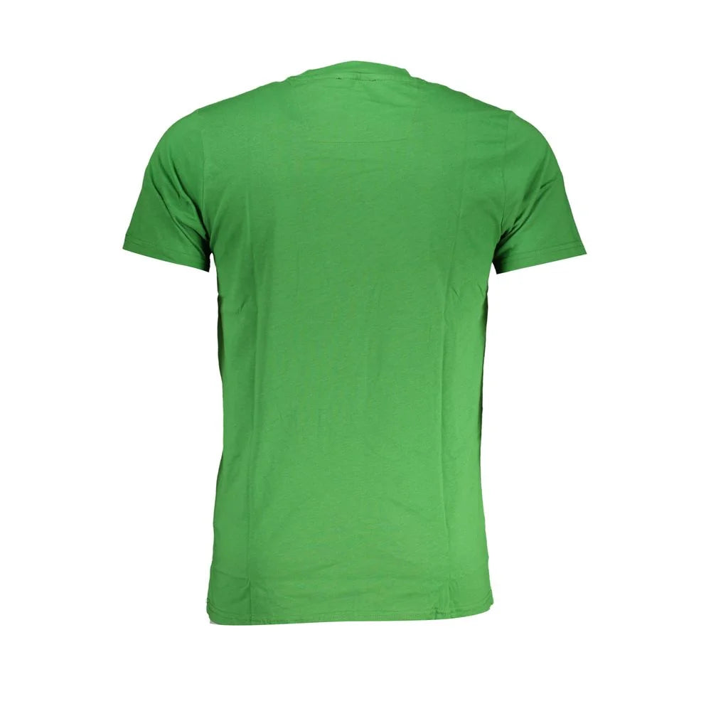 Cavalli Class Green Cotton T-Shirt - T-Shirts