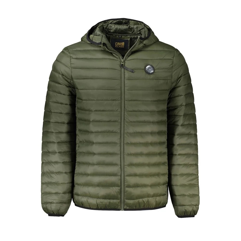 Cavalli Class Green Polyamide Men Jacket - XXL - Sport Jackets