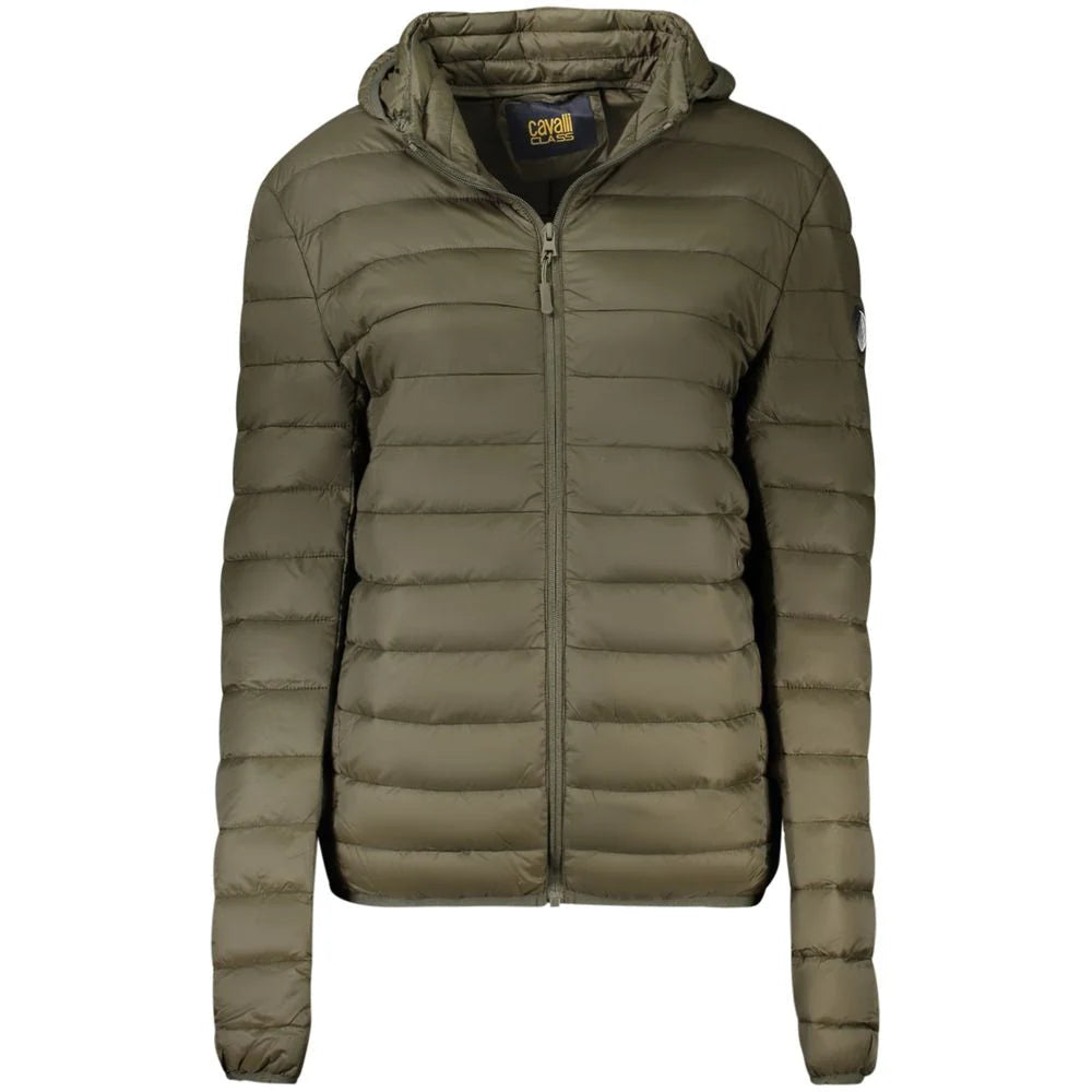 Cavalli Class Green Polyester Jackets & Coat