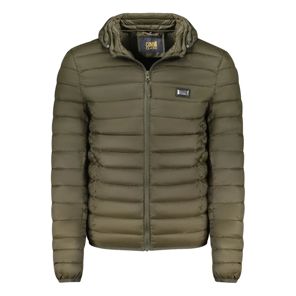 Cavalli Class Green Polyester Men Jacket - Puffer Jackets