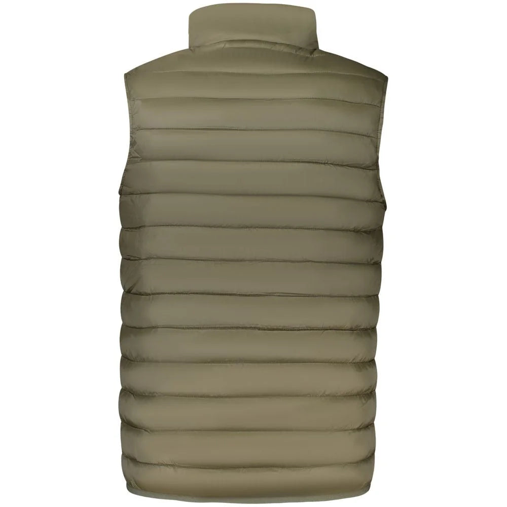 Cavalli Class Green Polyester Men Jacket - Vests