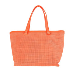 Cavalli Class Orange Calfskin Women Handbag - Shopper Bags