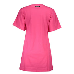Cavalli Class Pink Cotton Women T-Shirt - T-Shirts