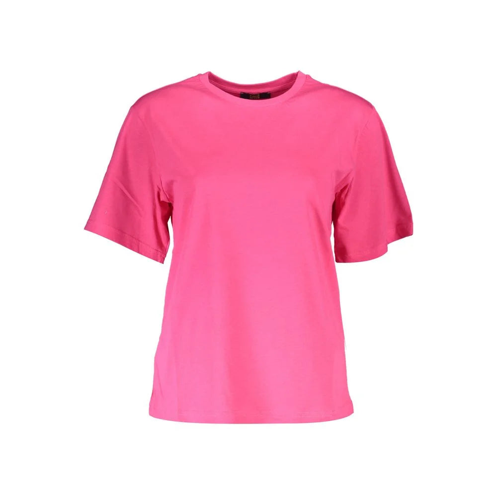 Cavalli Class Pink Cotton Women T-Shirt - XS