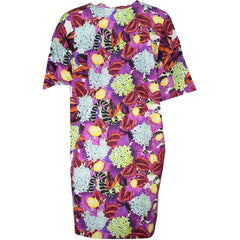 Cavalli Class Purple Cotton Dress - XS - Dresses