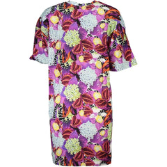 Cavalli Class Purple Cotton Dress - XS - Dresses