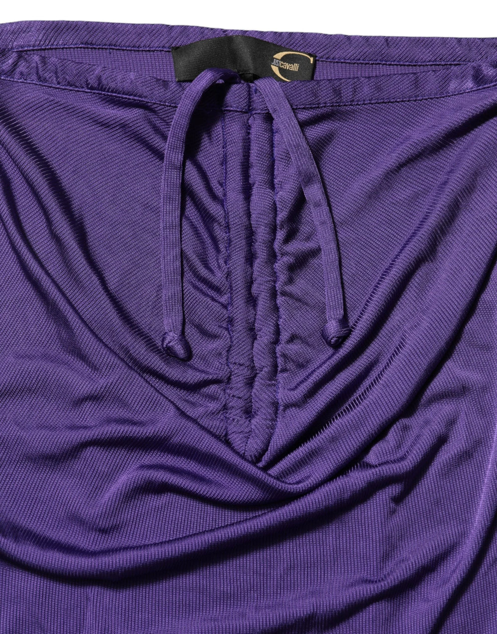 Cavalli Class Purple Viscose Elastane Strapless Bodycon Dress - IT42|M - Dresses