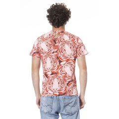 Cavalli Class Red Cotton Men T-Shirt - M - T-Shirts