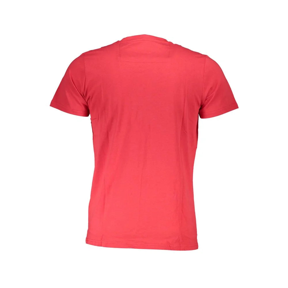Cavalli Class Red Cotton Men T-Shirt - T-Shirts