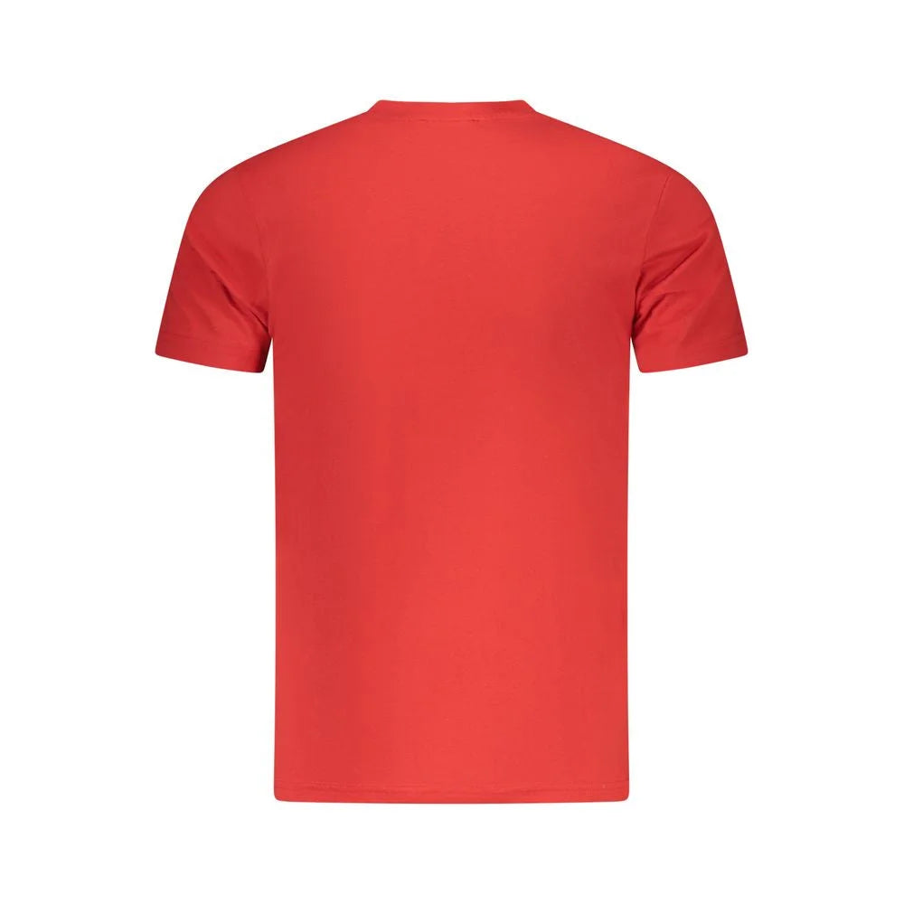 Cavalli Class Red Cotton Men T-Shirt - T-Shirts