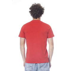 Cavalli Class Red Cotton Men T-Shirt - T-Shirts