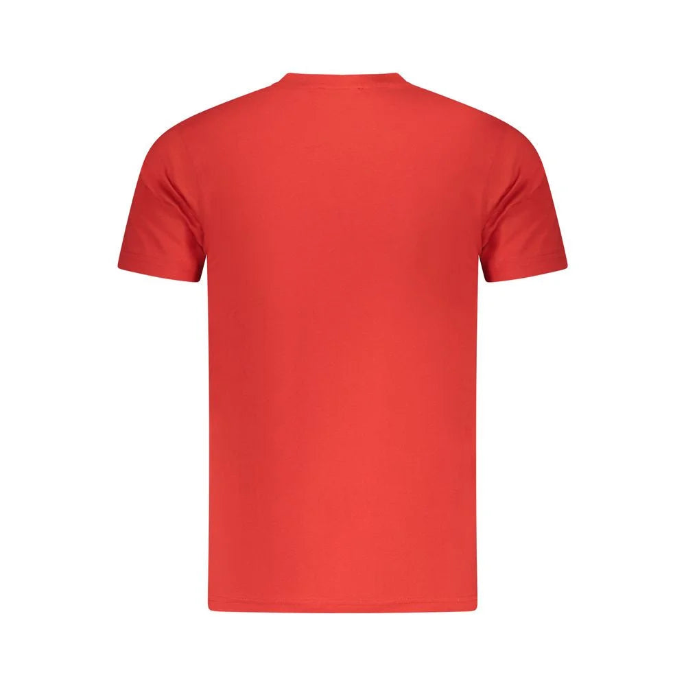 Cavalli Class Red Cotton Men T-Shirt - T-Shirts