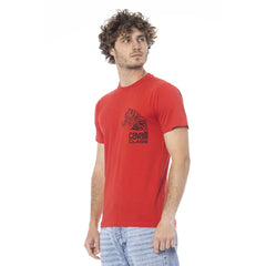 Cavalli Class Red Cotton Men T-Shirt - T-Shirts
