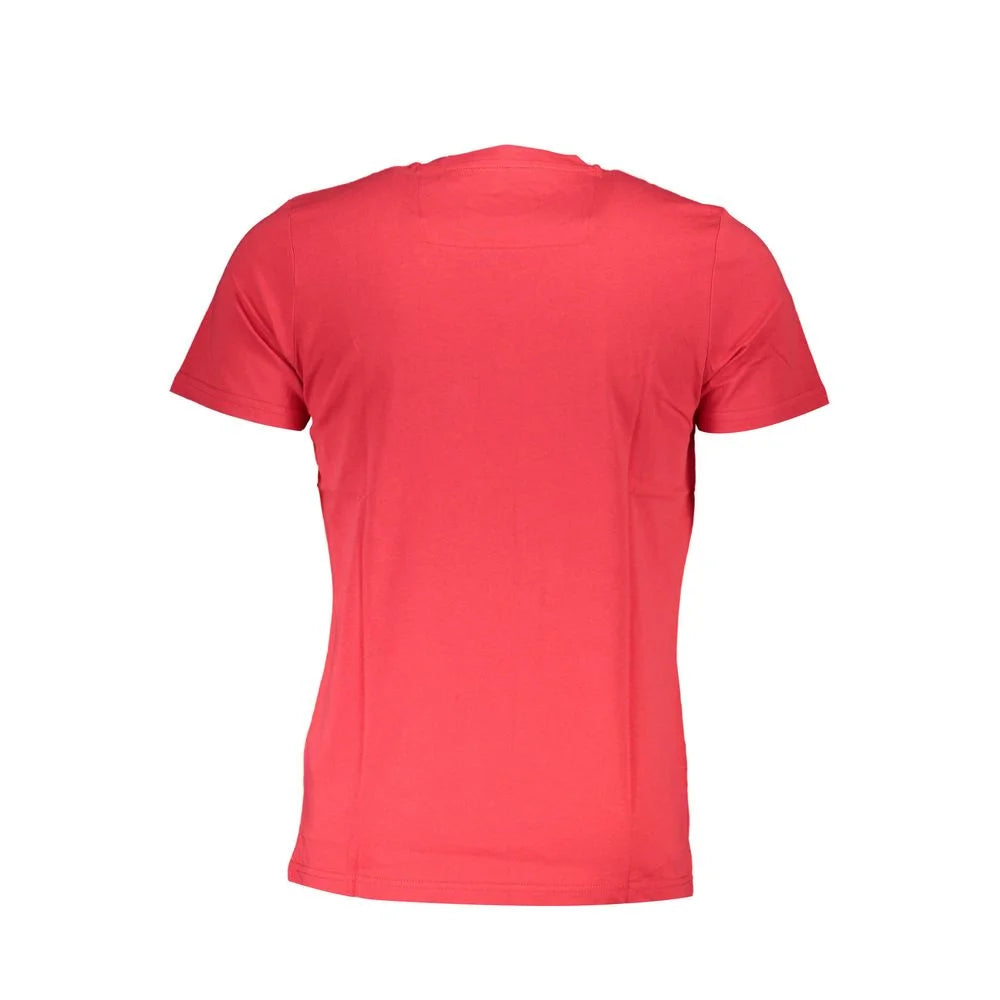 Cavalli Class Red Cotton Men T-Shirt - T-Shirts