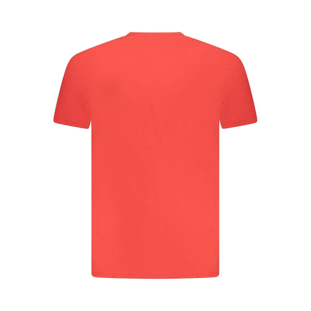 Cavalli Class Red Cotton Men T-Shirt - T-Shirts