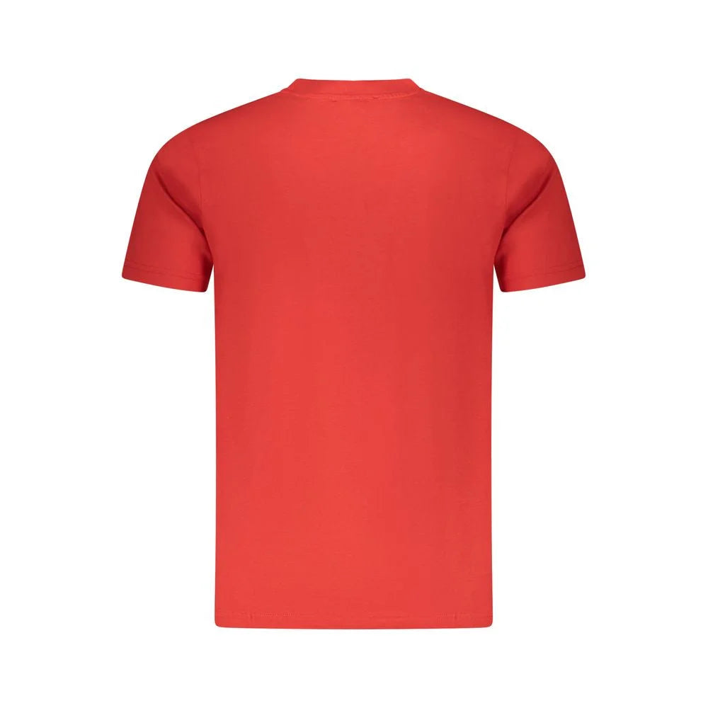 Cavalli Class Red Cotton Men T-Shirt - T-Shirts