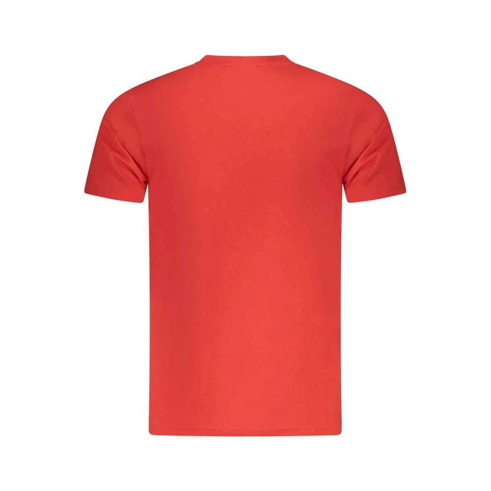 Cavalli Class Red Cotton Men T-Shirt - T-Shirts