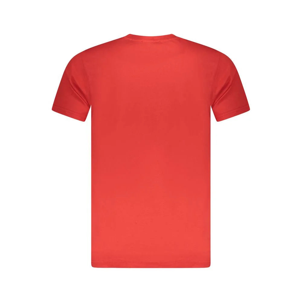 Cavalli Class Red Cotton Men T-Shirt - T-Shirts