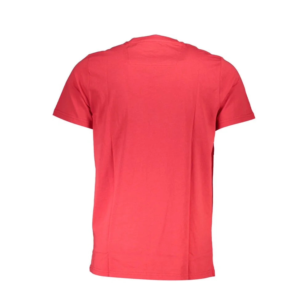 Cavalli Class Red Cotton Men T-Shirt - T-Shirts