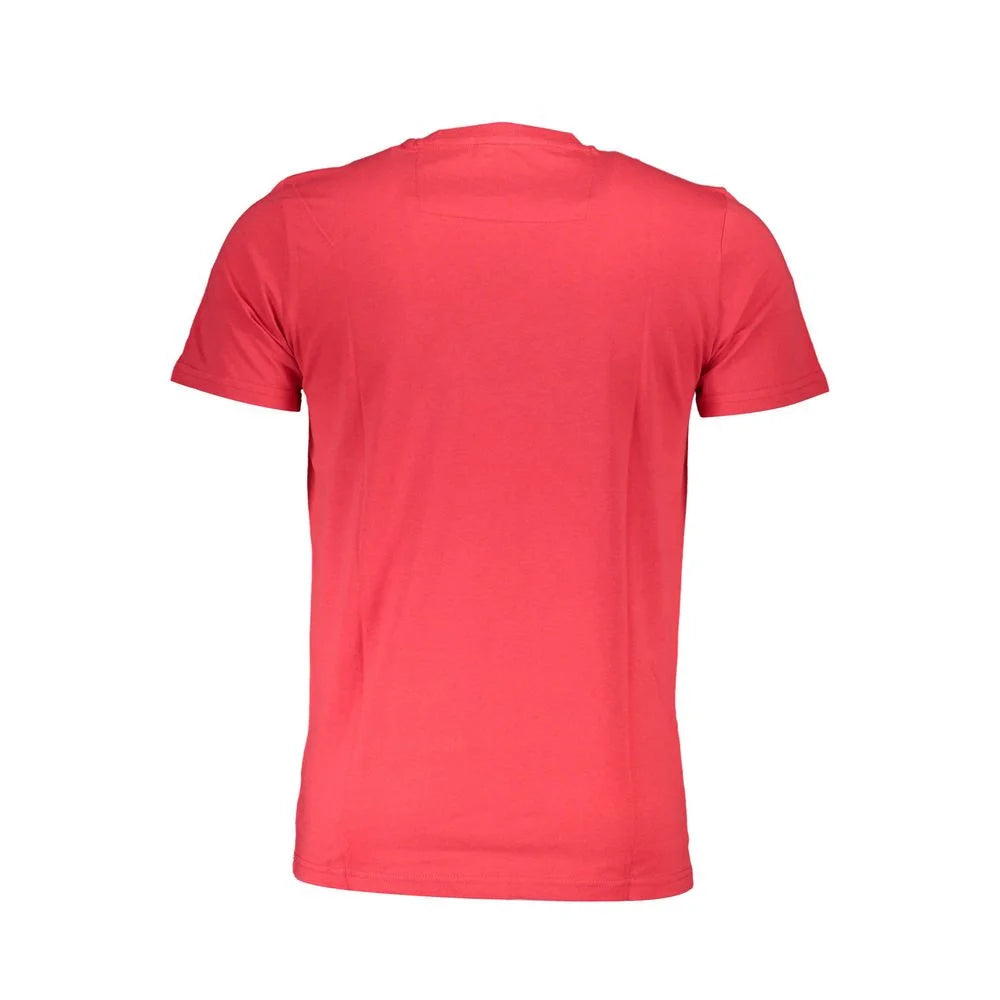 Cavalli Class Red Cotton Men T-Shirt - T-Shirts