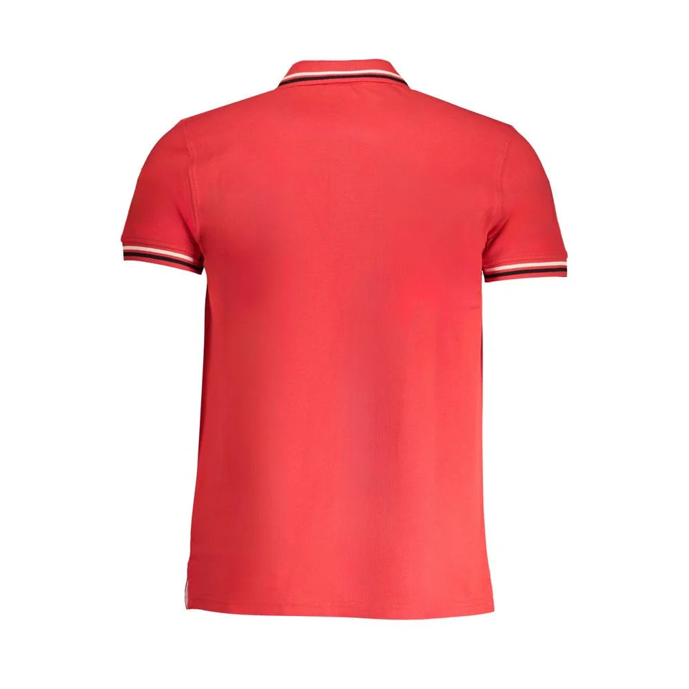 Cavalli Class Red Cotton Polo Shirt - Polos