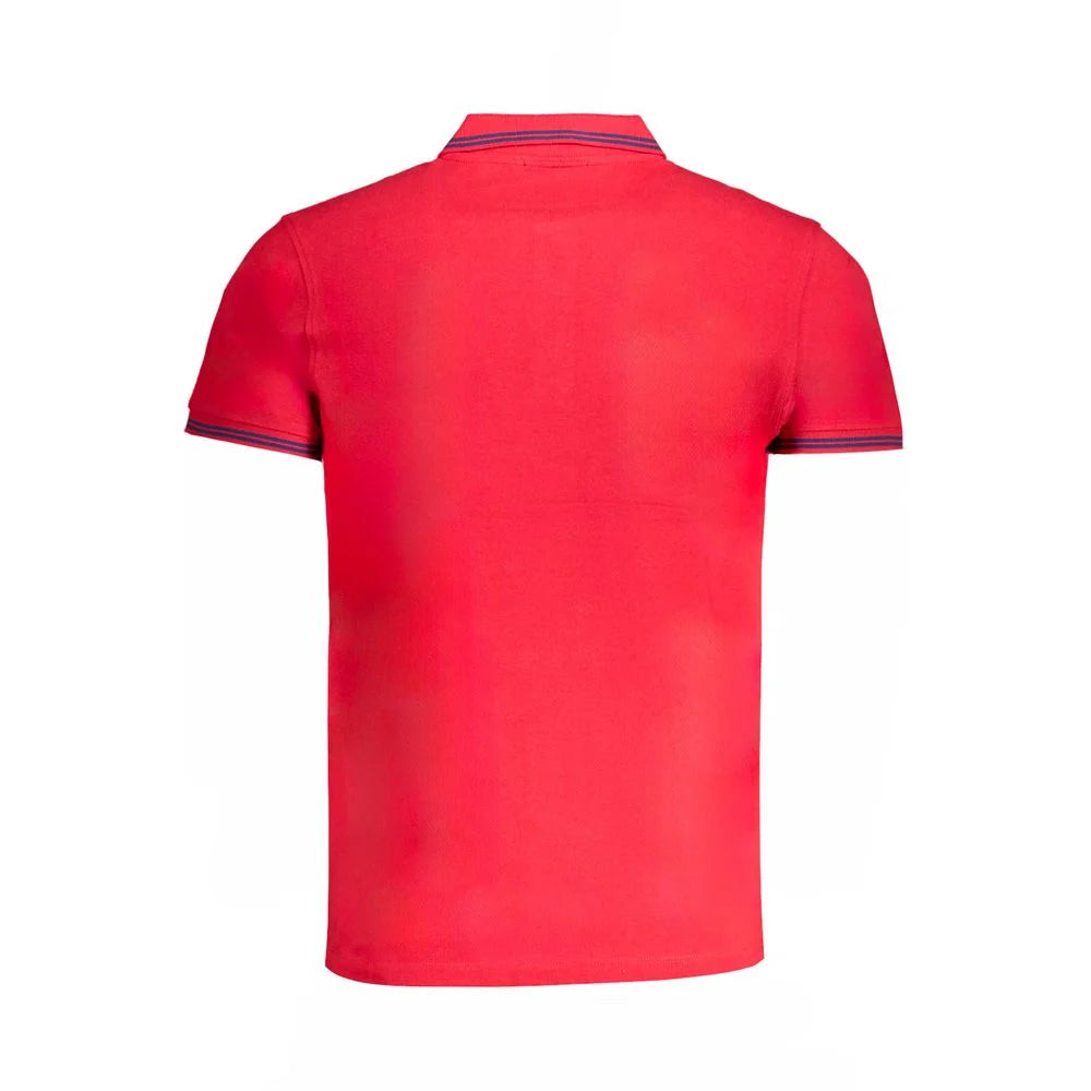 Cavalli Class Red Cotton Polo Shirt - Polos