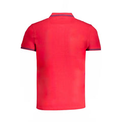 Cavalli Class Red Cotton Polo Shirt - Polos