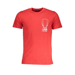 Cavalli Class Red Cotton T-Shirt - T-Shirts