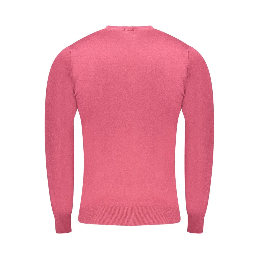 Cavalli Class Red Viscose Men Sweater - Sweaters