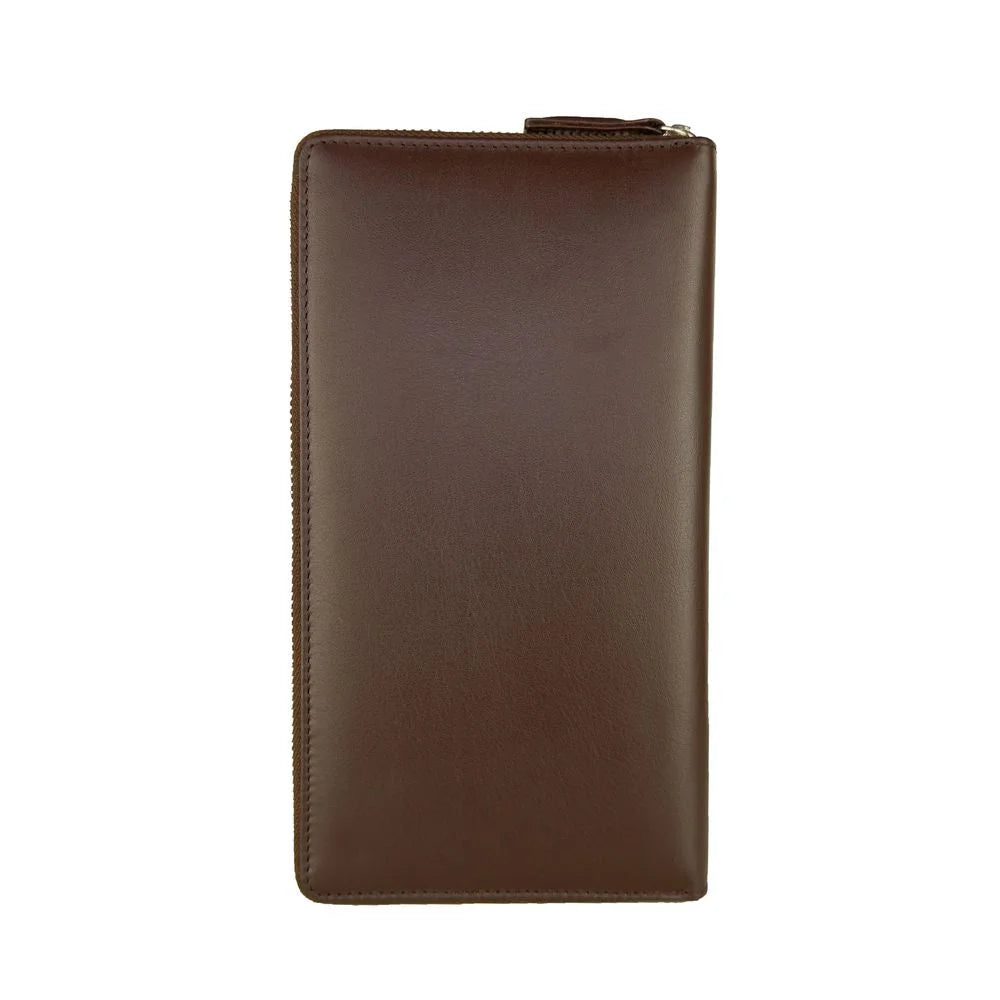 Cavalli Class Sophisticated Brown Leather Wallet - Wallets