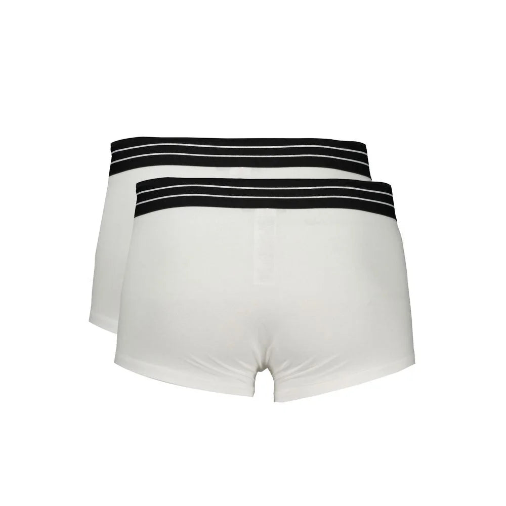 Cavalli Class White Cotton Men Boxer - Boxer Briefs