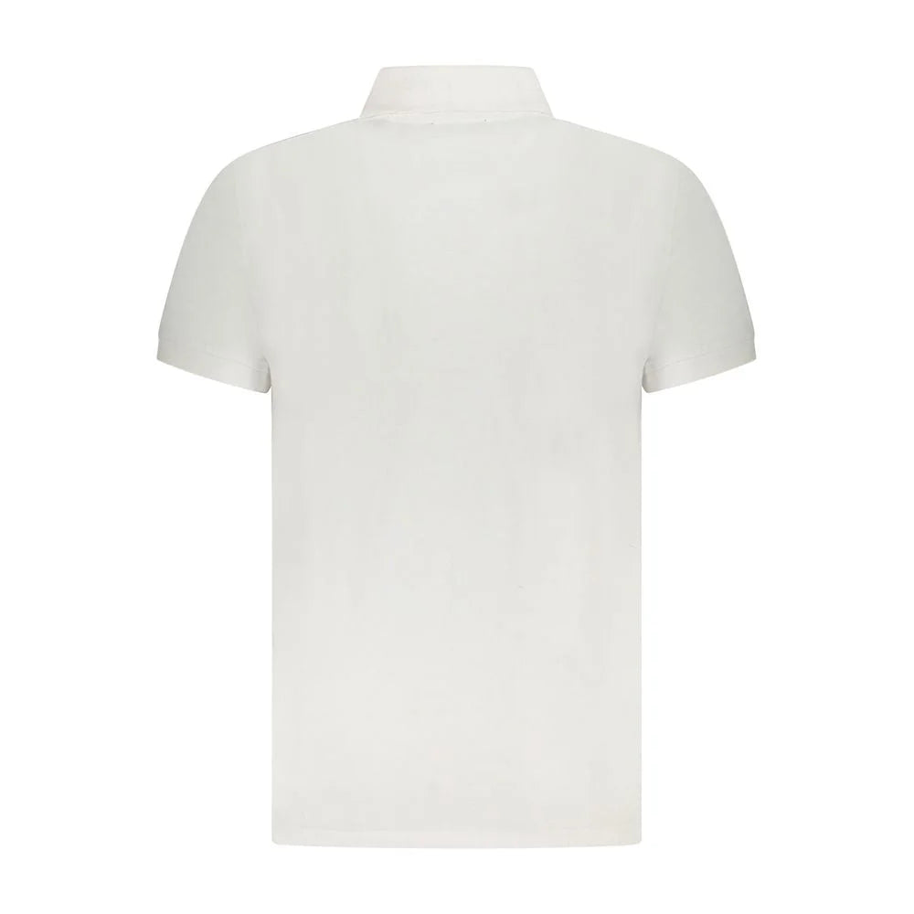 Cavalli Class White Cotton Men Polo Shirt - Polos