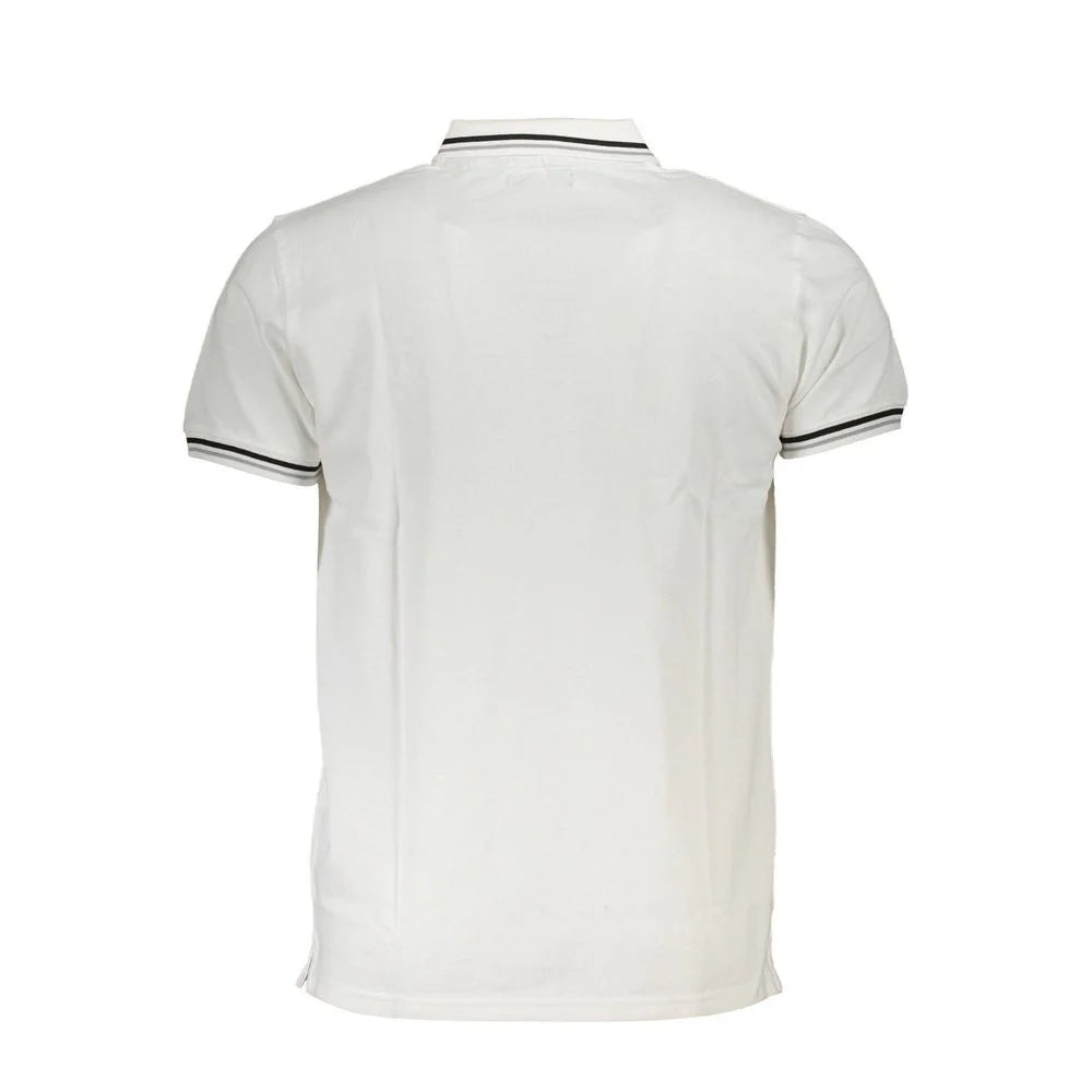 Cavalli Class White Cotton Men Polo Shirt - Polos