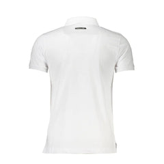 Cavalli Class White Cotton Men Polo Shirt - XL - Polos