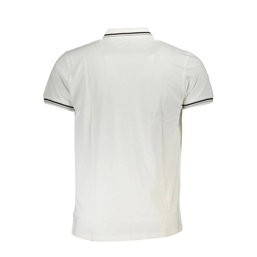 Cavalli Class White Cotton Men Polo Shirt - XXL - Polos