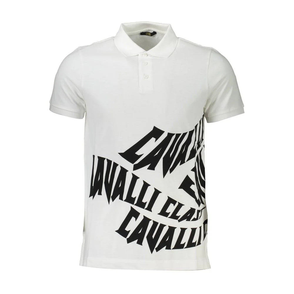 Cavalli Class White Cotton Men Polo - XL - Polos