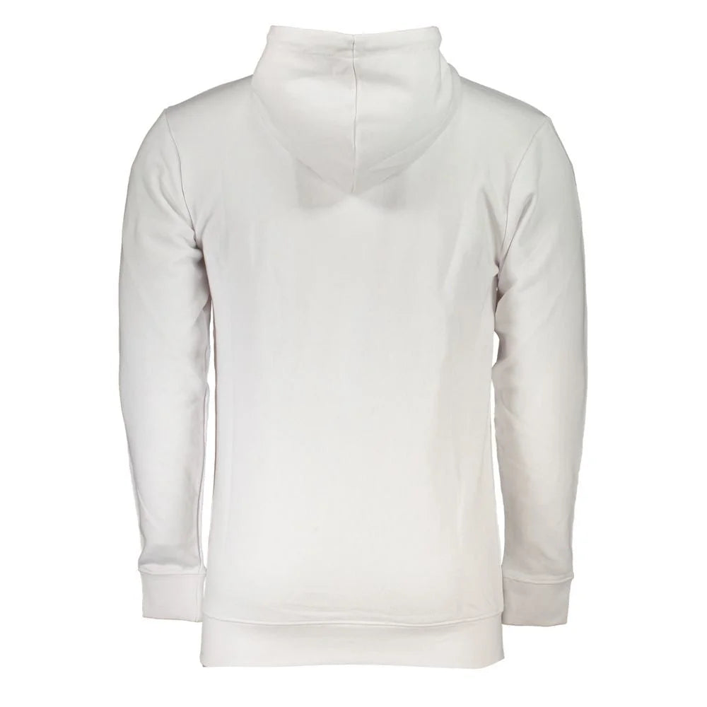 Cavalli Class White Cotton Men Sweater - Hoodies