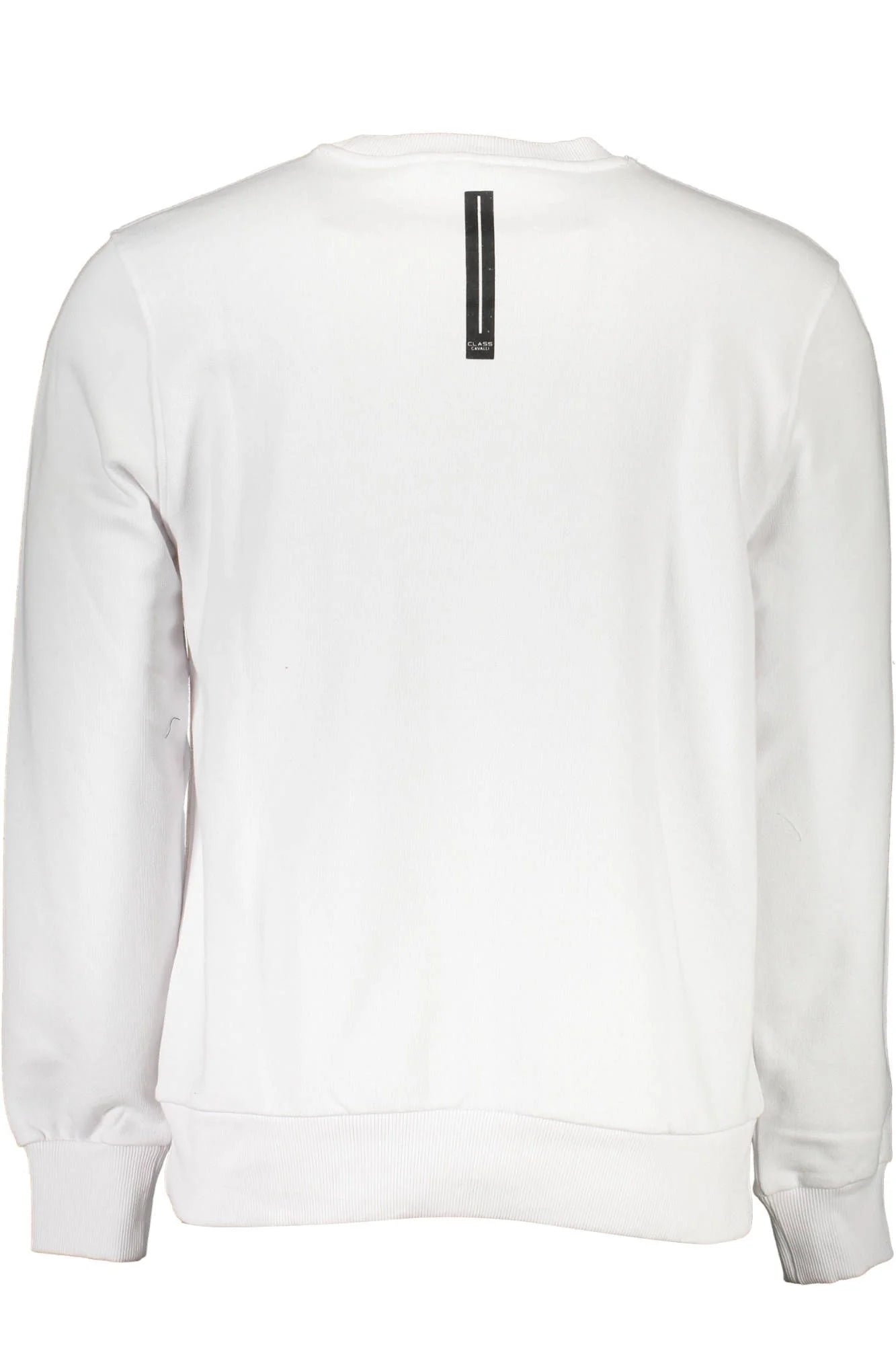 Cavalli Class White Cotton Men Sweater - XXL