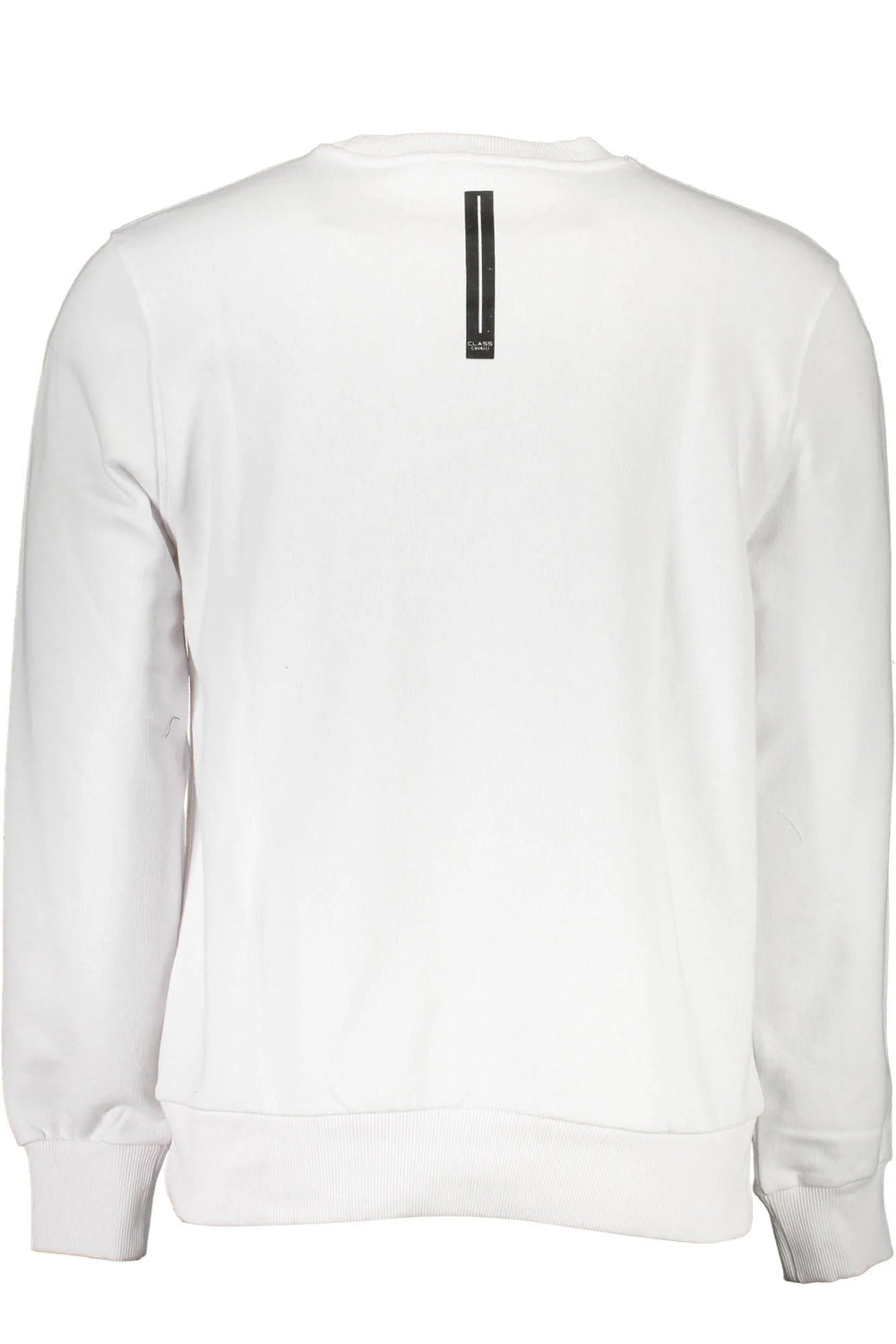 Cavalli Class White Cotton Men Sweater - XXL