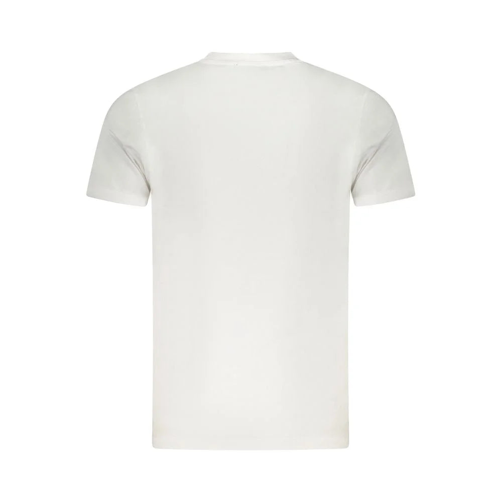 Cavalli Class White Cotton Men T-Shirt - T-Shirts