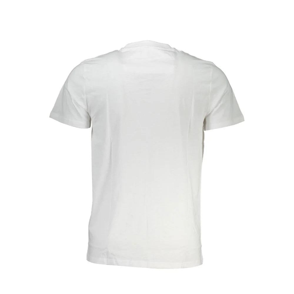 Cavalli Class White Cotton Men T-Shirt - T-Shirts