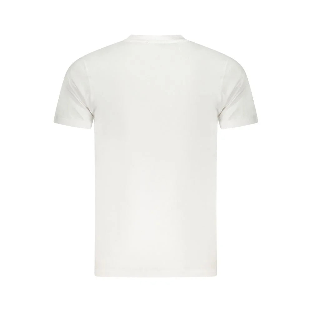 Cavalli Class White Cotton Men T-Shirt - T-Shirts