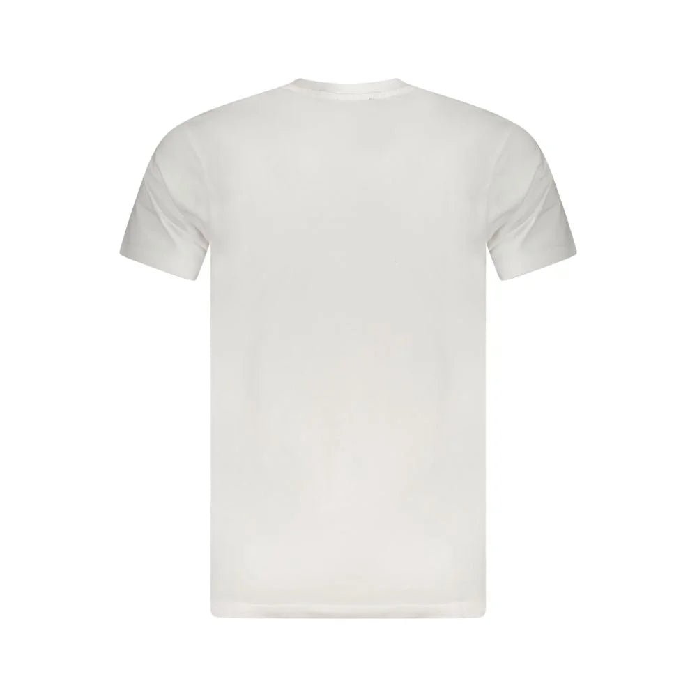 Cavalli Class White Cotton Men T-Shirt - T-Shirts
