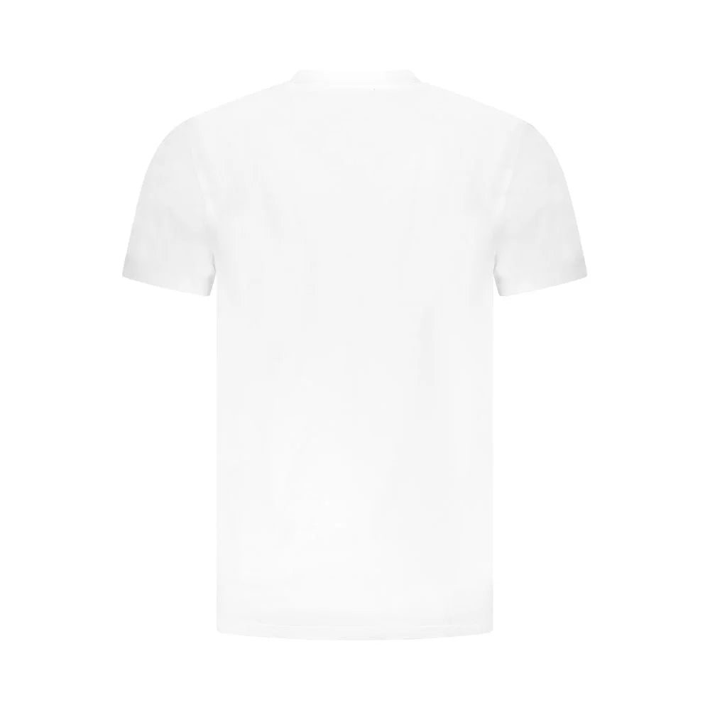 Cavalli Class White Cotton Men T-Shirt - T-Shirts