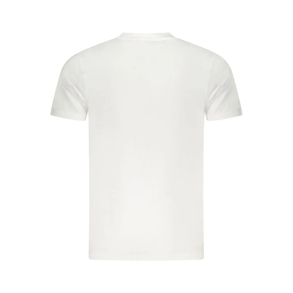 Cavalli Class White Cotton Men T-Shirt - T-Shirts